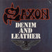 Saxon Denim And Leather UK vinyl LP album (LP record) FA3175