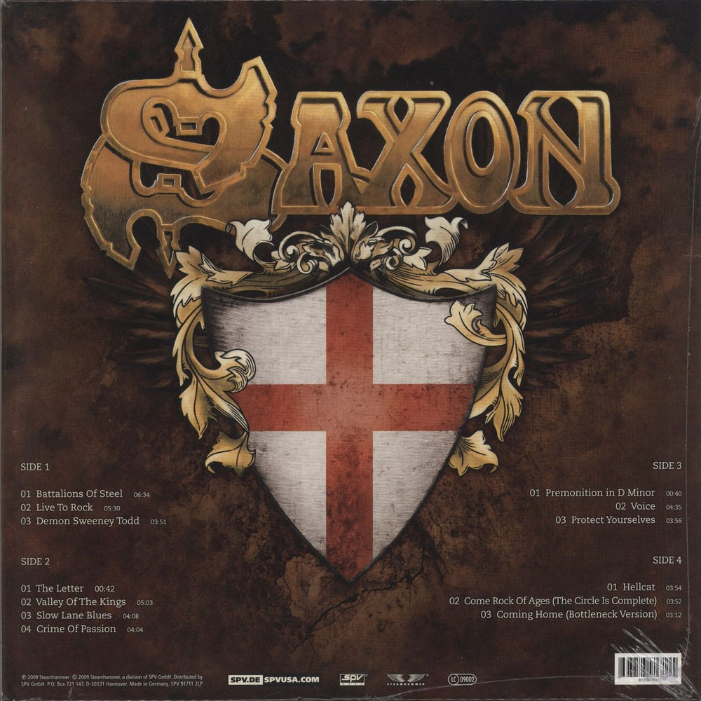 Saxon Into The Labyrinth UK 2-LP vinyl record set (Double LP Album) 693723917115