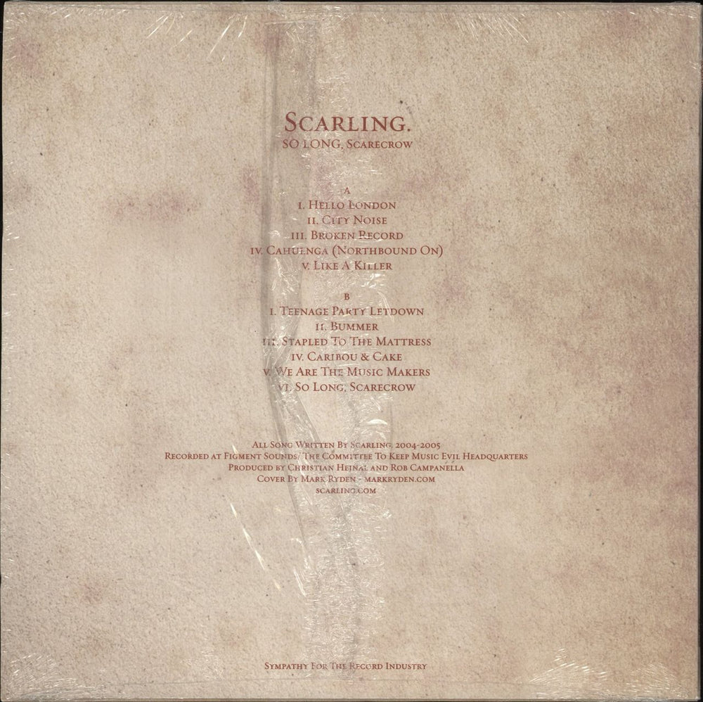 Scarling So Long, Scarecrow - Sealed US vinyl LP album (LP record)