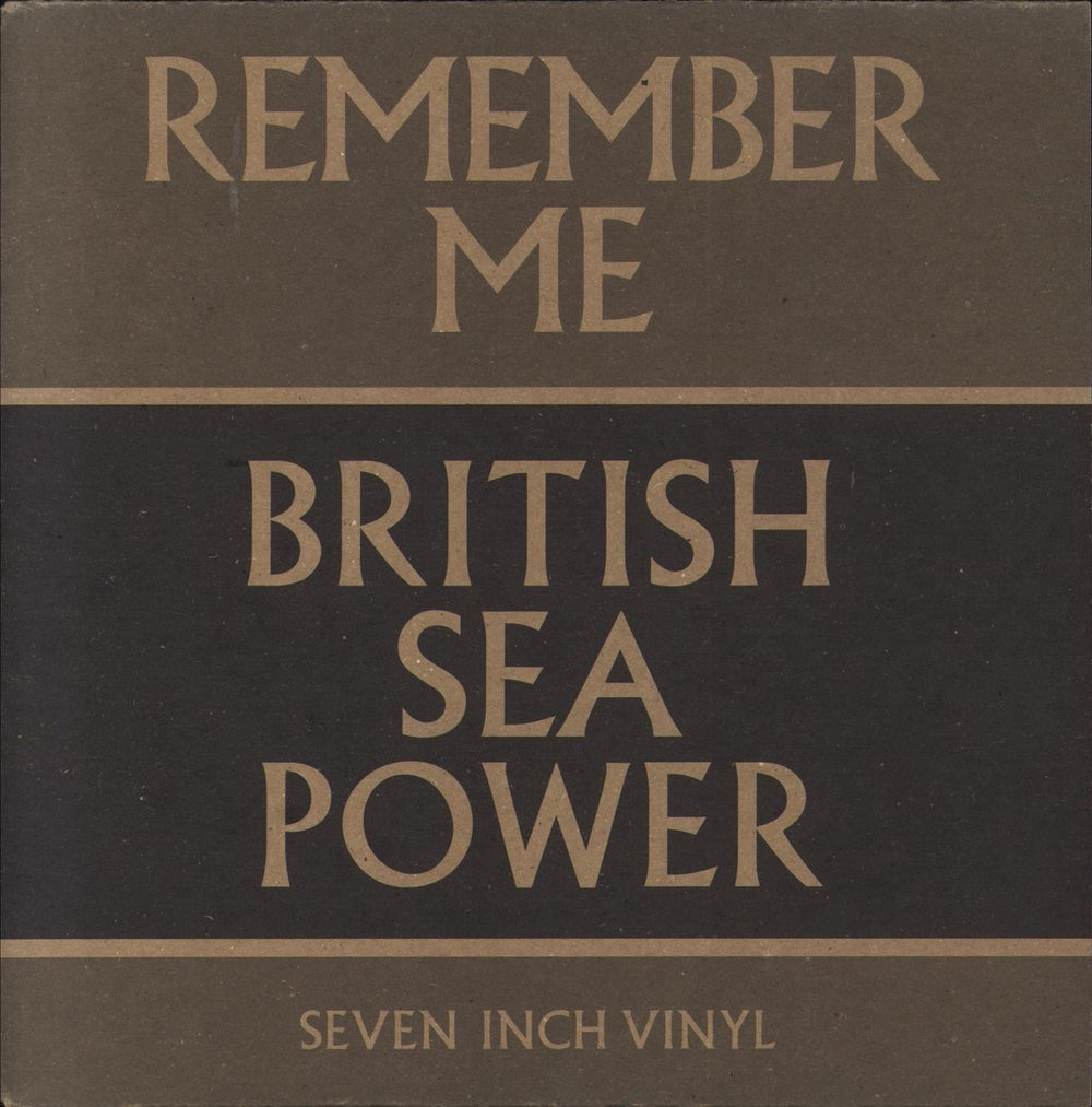 Sea Power Remember Me - Captain Haddock UK 7" vinyl single (7 inch record / 45) RTRADES125