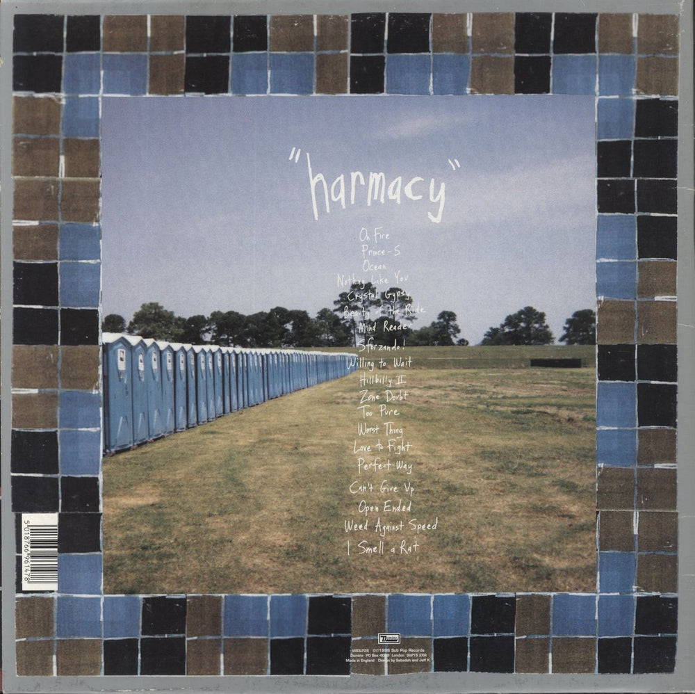Sebadoh Harmacy UK vinyl LP album (LP record) 5018766961478