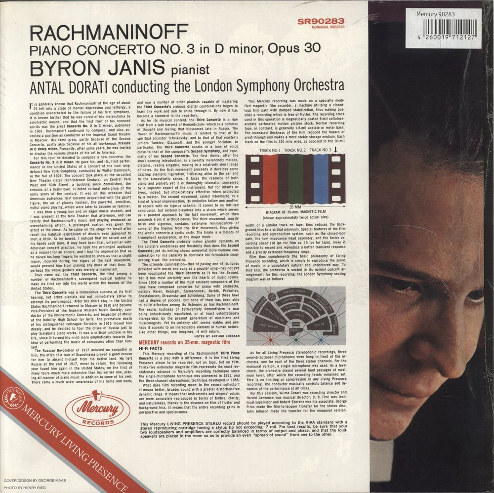 Sergei Rachmaninov Piano Concerto No. 3 - 180gm - Sealed UK vinyl LP album (LP record)