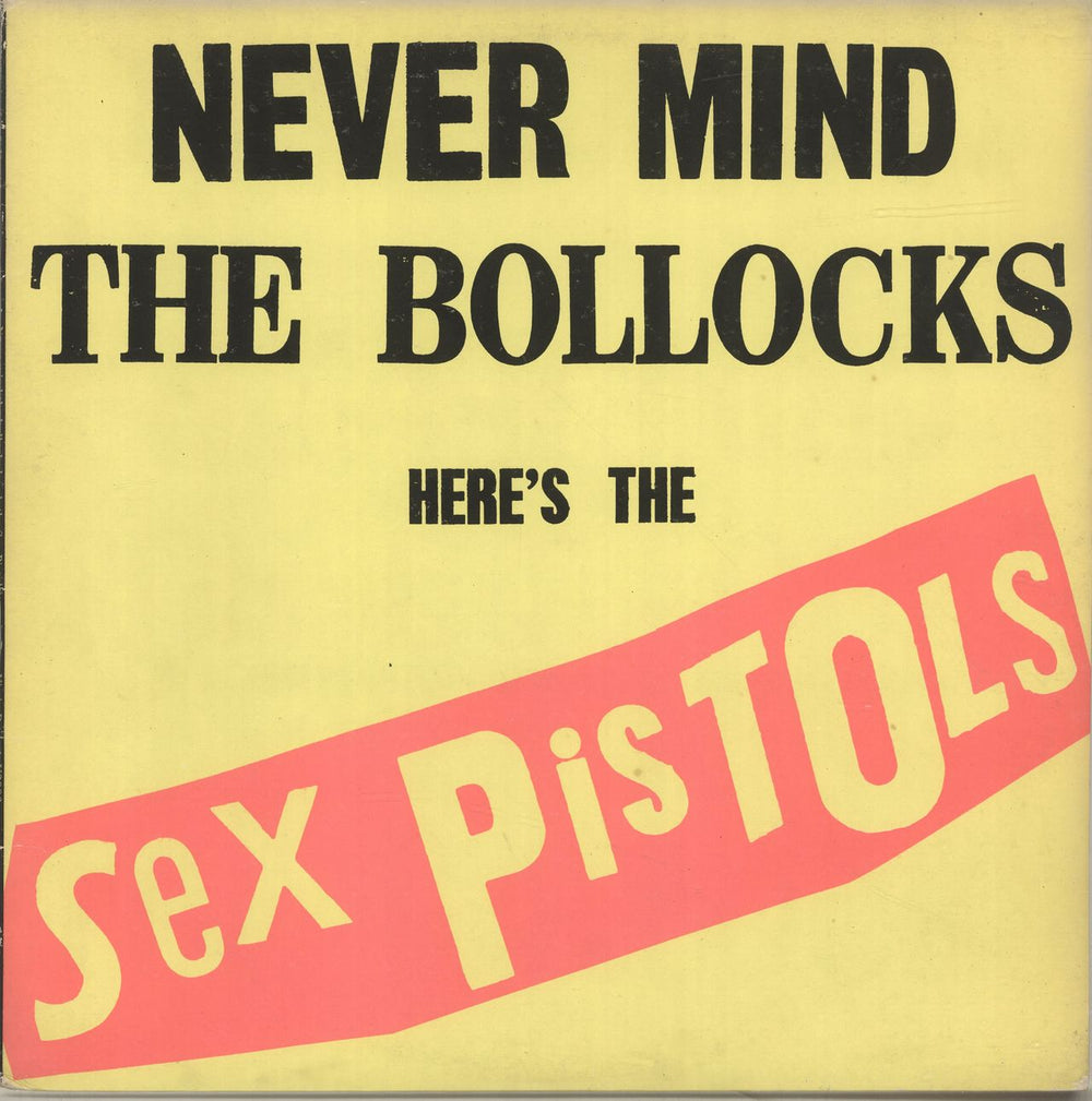 Sex Pistols Never Mind The Bollocks - 2nd UK vinyl LP album (LP record) V2086