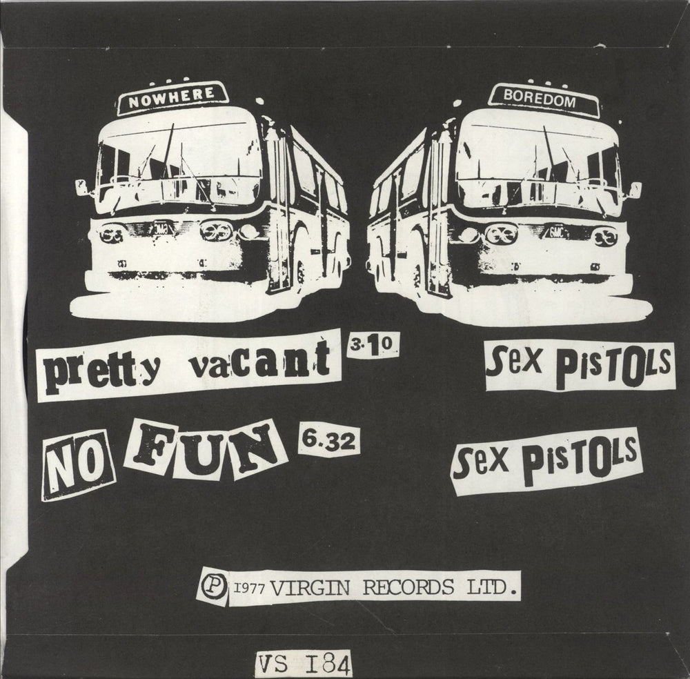 Sex Pistols Pretty Vacant - 1st - P/S UK 7" vinyl single (7 inch record / 45)