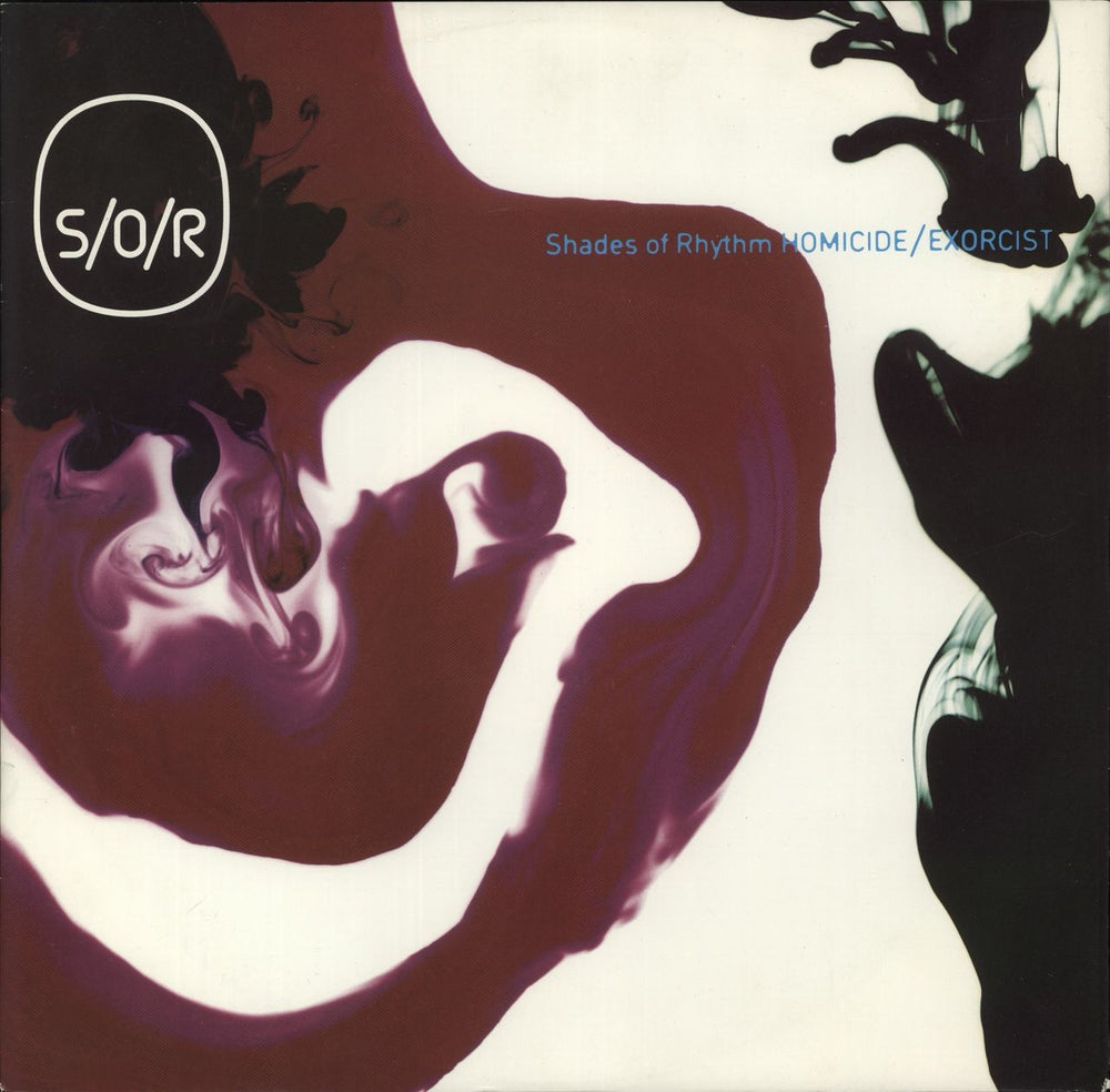 Shades Of Rhythm Homicide/Exorcist - Promo Sticker UK 12" vinyl single (12 inch record / Maxi-single) ZANG13T