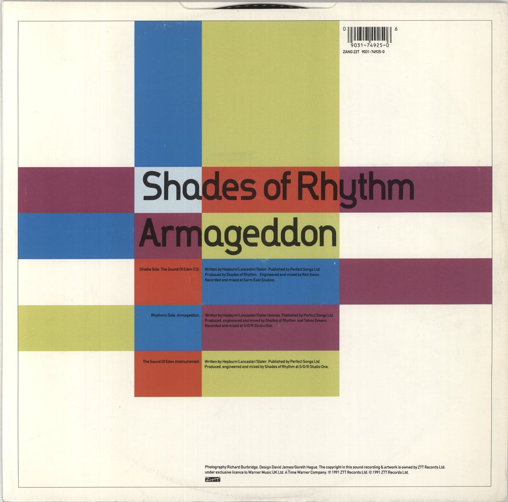 Shades Of Rhythm The Sound Of Eden (Everytime I See Her) VG UK 12" vinyl single (12 inch record / Maxi-single)