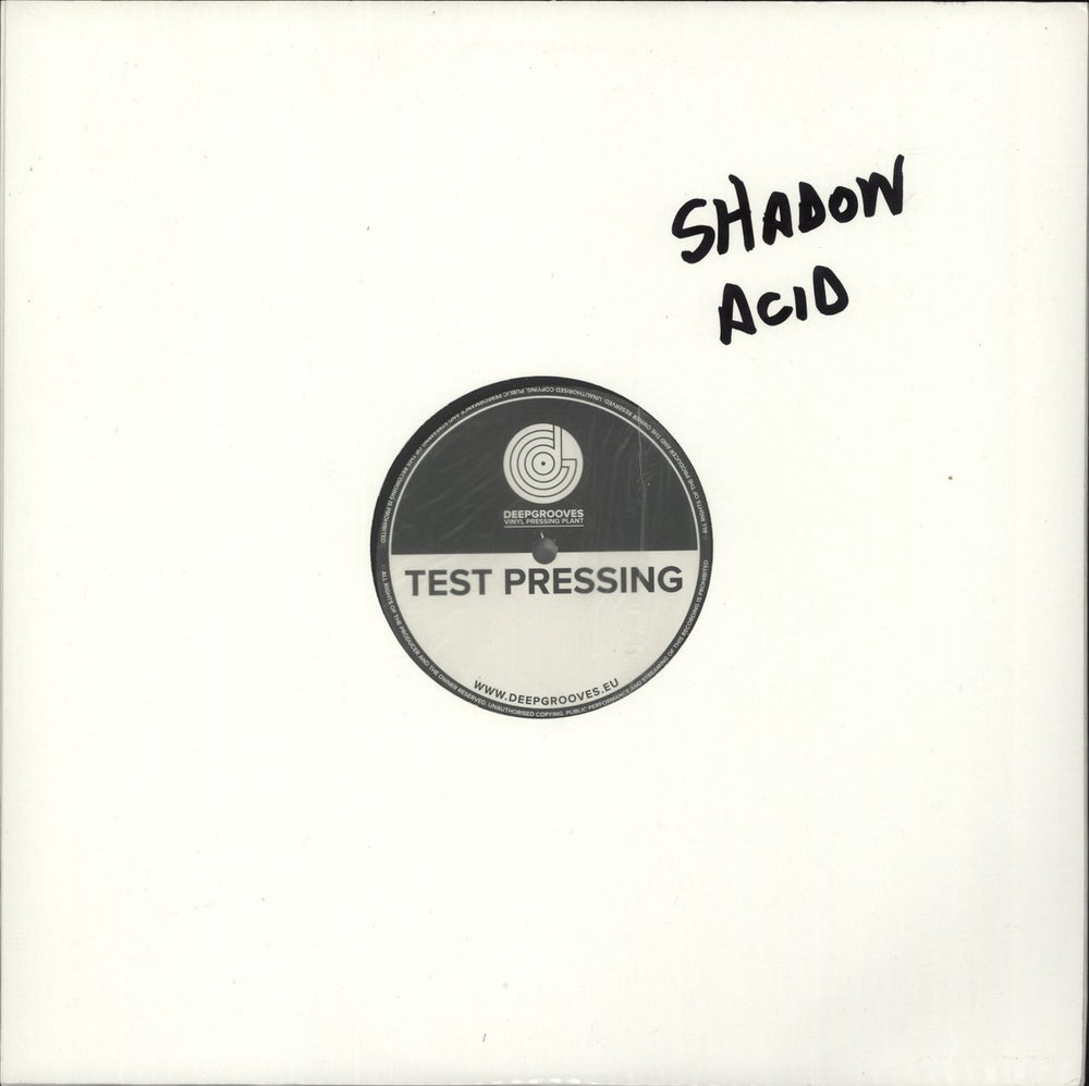 Shadow Acid The Shadow Acid Files EP - Brown Marbled Vinyl - Test Pressing UK 12" vinyl single (12 inch record / Maxi-single) EXALT003