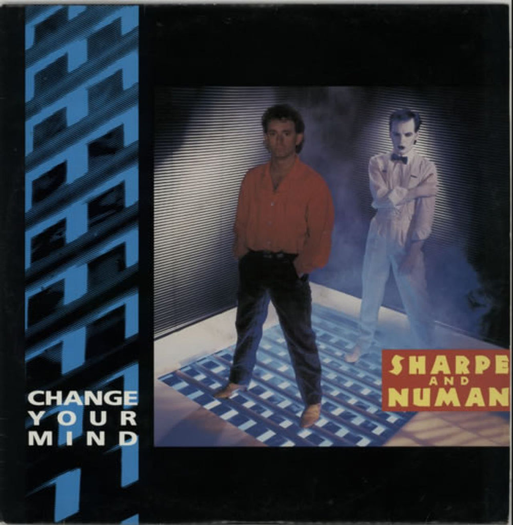 Sharpe & Numan Change Your Mind UK 12" vinyl single (12 inch record / Maxi-single) POSPX722