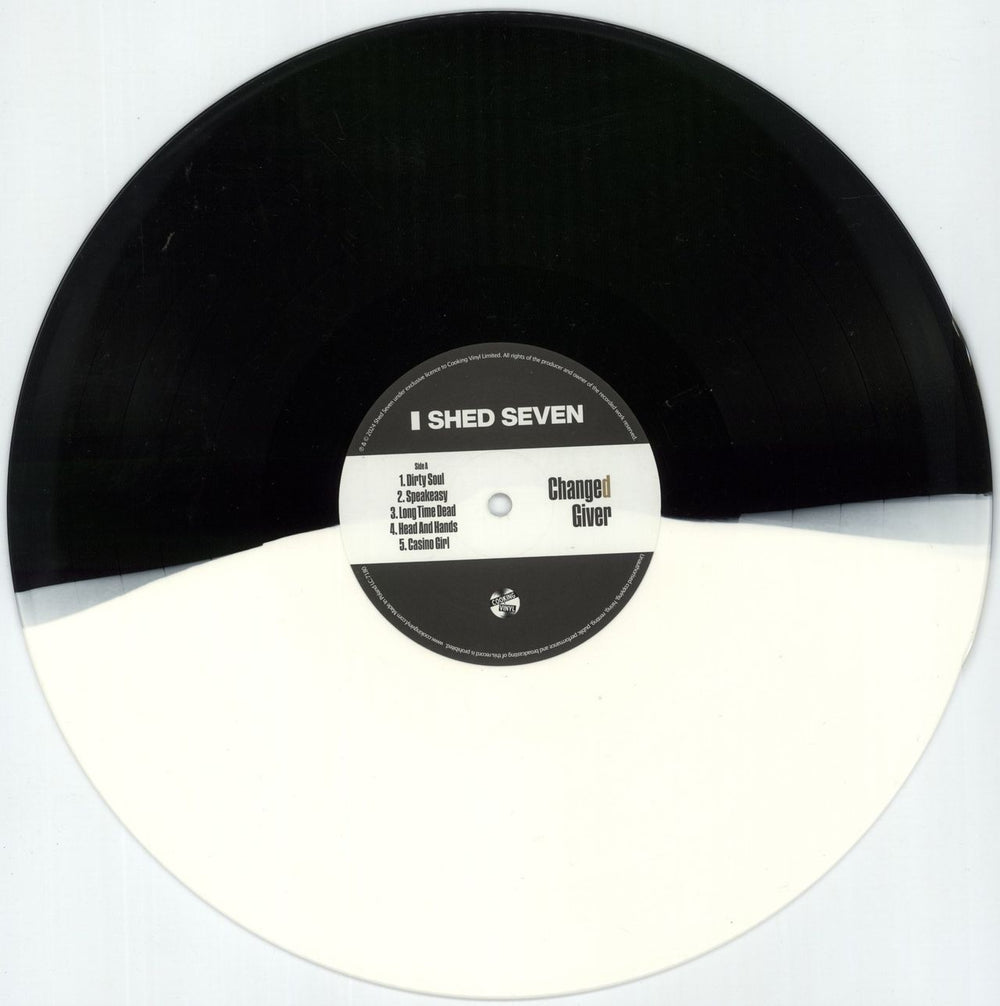 Shed Seven Changed Giver - Black & White Split Vinyl - RSD24 UK vinyl LP album (LP record) S-SLPCH874901