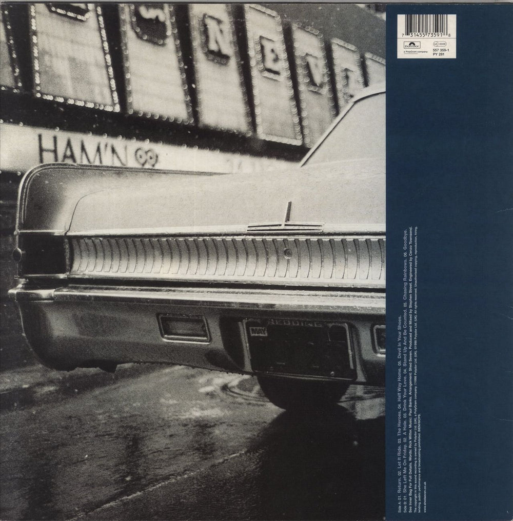 Shed Seven Let It Ride UK vinyl LP album (LP record) 731455735918