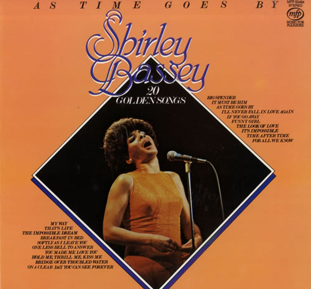 Shirley Bassey As Time Goes By UK vinyl LP album (LP record) MFP50494