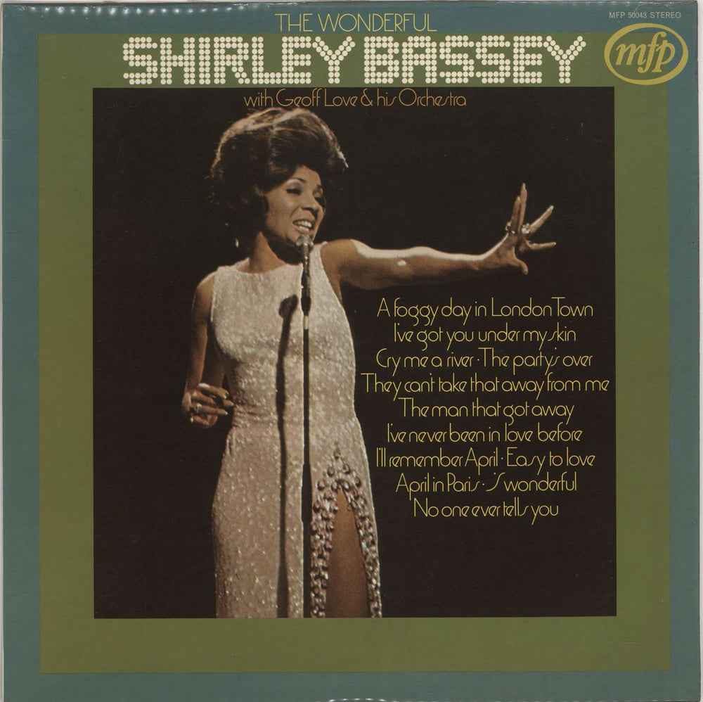 Shirley Bassey The Wonderful Shirley Bassey UK vinyl LP album (LP record) MFP50043