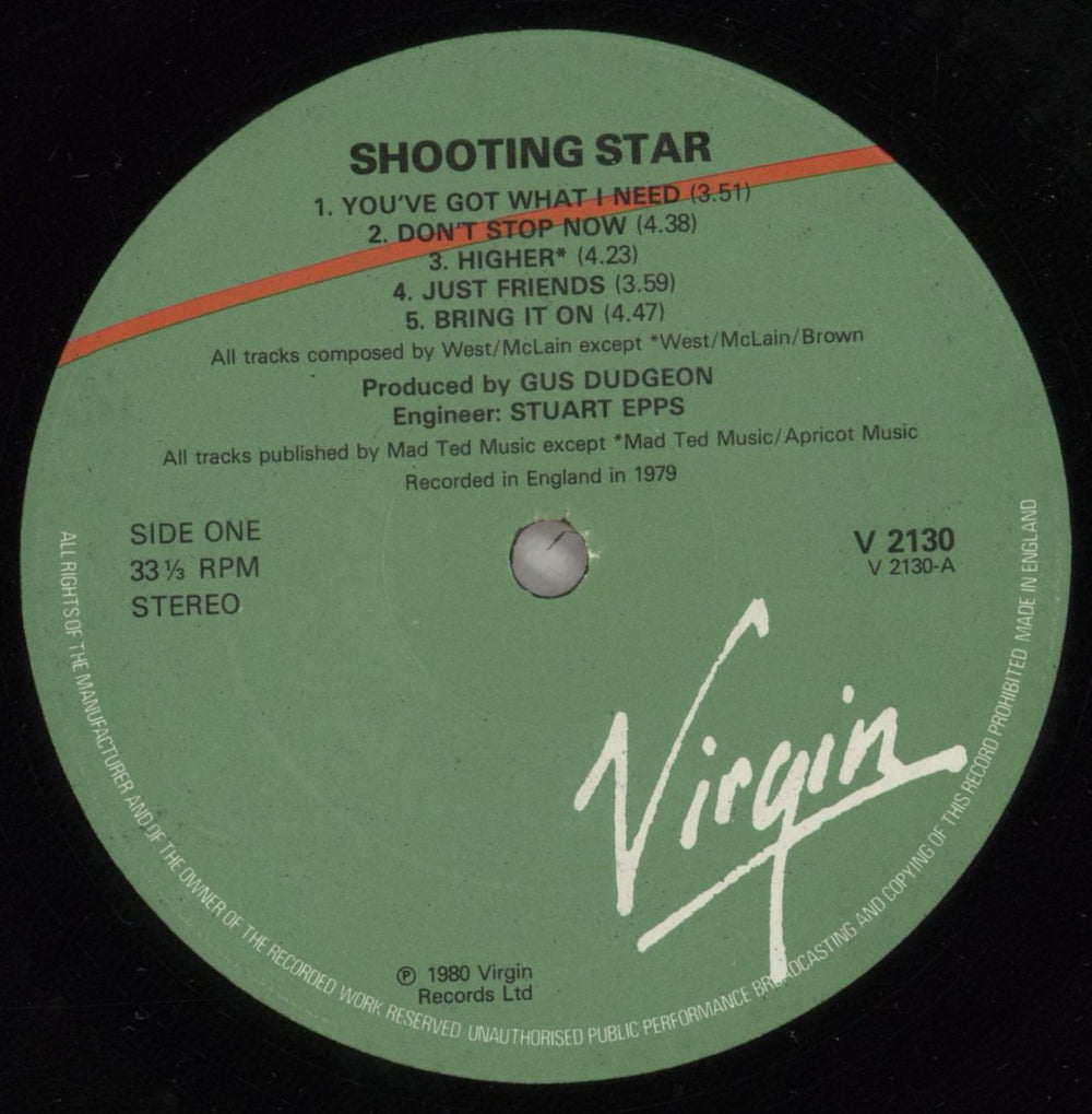 Shooting Star Shooting Star UK vinyl LP album (LP record) 9SSLPSH516497