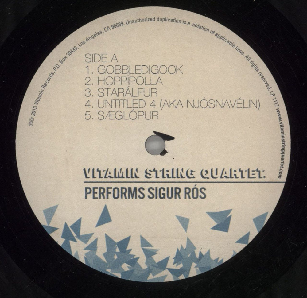 Sigur Ros The Vitamin String Quartet Performs Sigur Ros - RSD '13 US vinyl LP album (LP record) SIULPTH868734