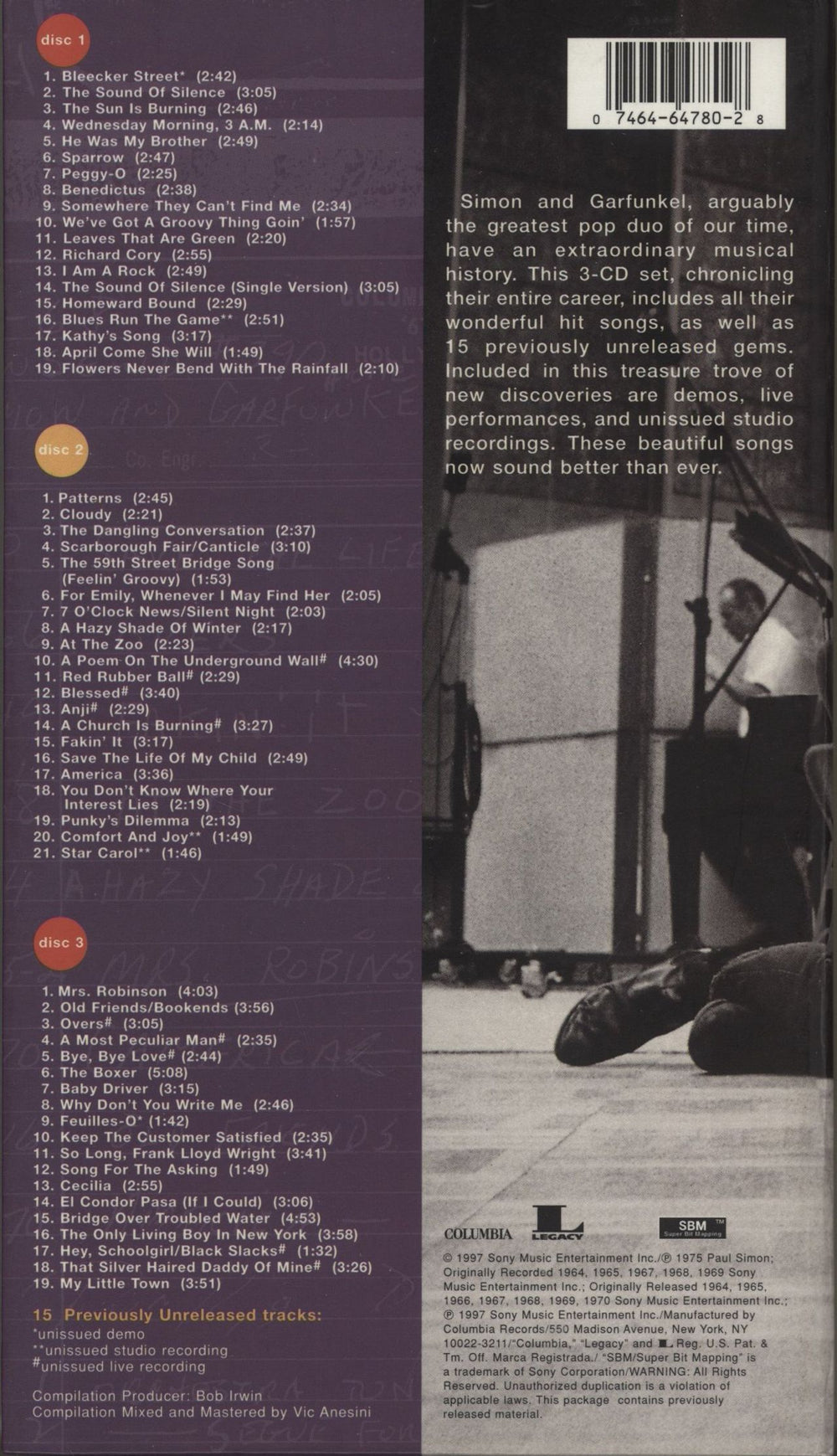Simon & Garfunkel Old Friends US 3-CD album set (Triple CD) 074646478028