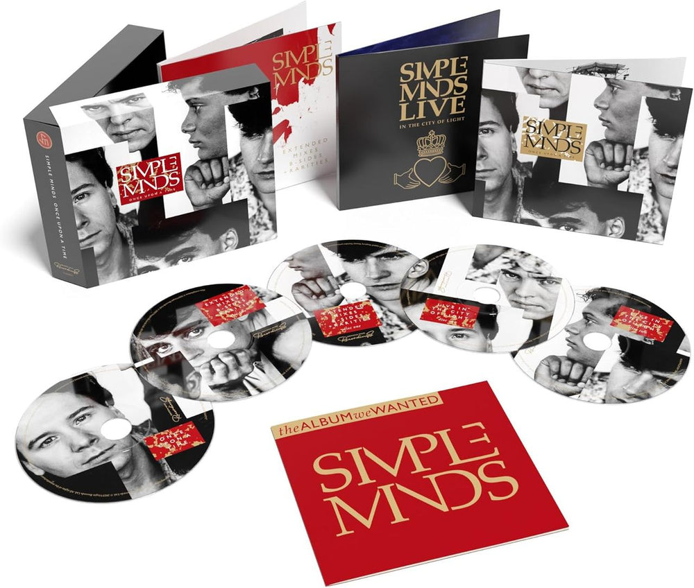 Simple Minds Once Upon A Time - 40th Anniversary Edition - 5 x Remastered CDs - Box Set - Sealed UK CD Album Box Set 7546987