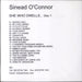 Sinead O'Connor She Who Dwells - CD-R Promo Set UK Promo CD-R acetate CD-R