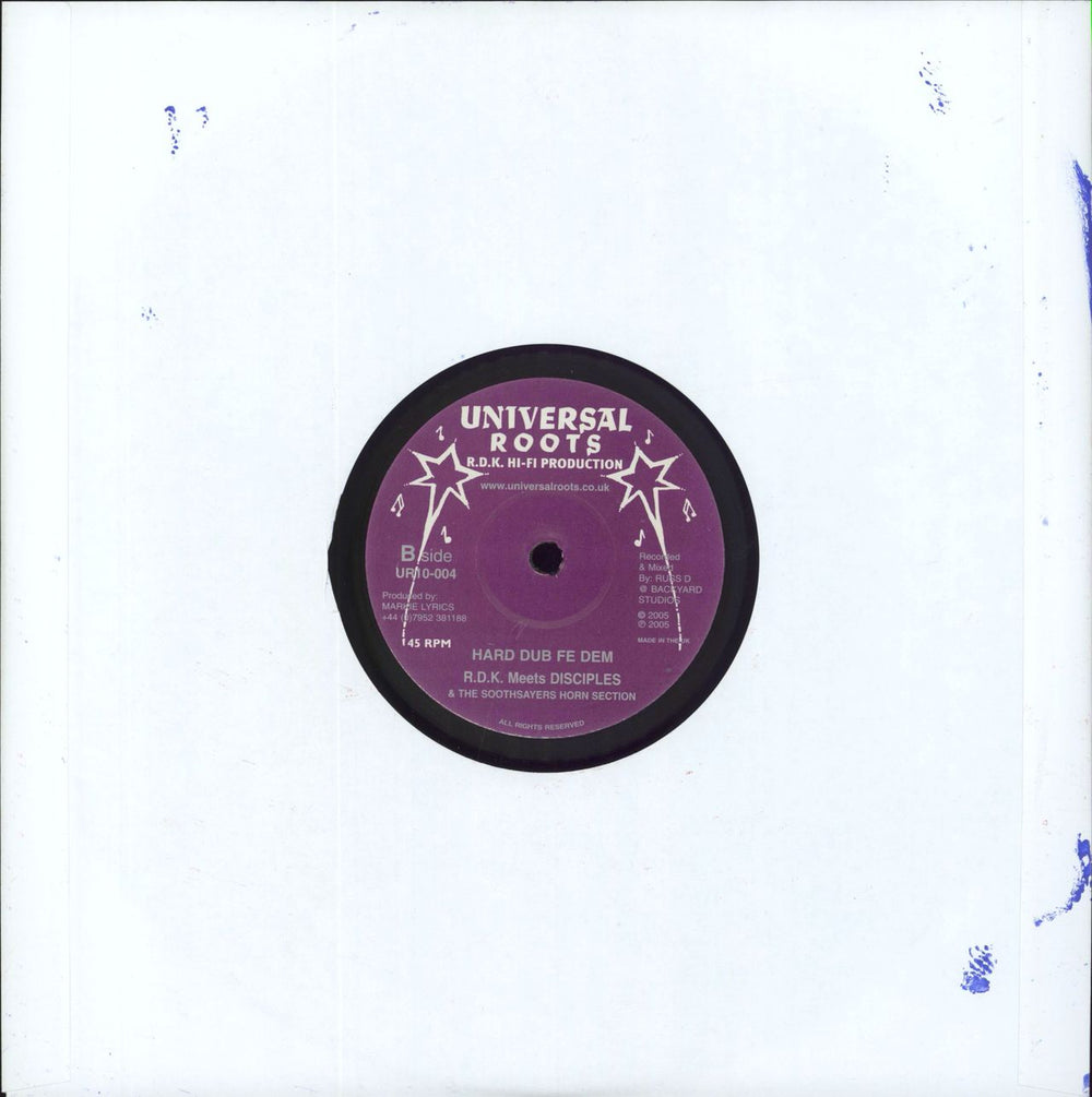 Sister Rasheda Hard One Fe Dem UK 10" vinyl single (10 inch record)