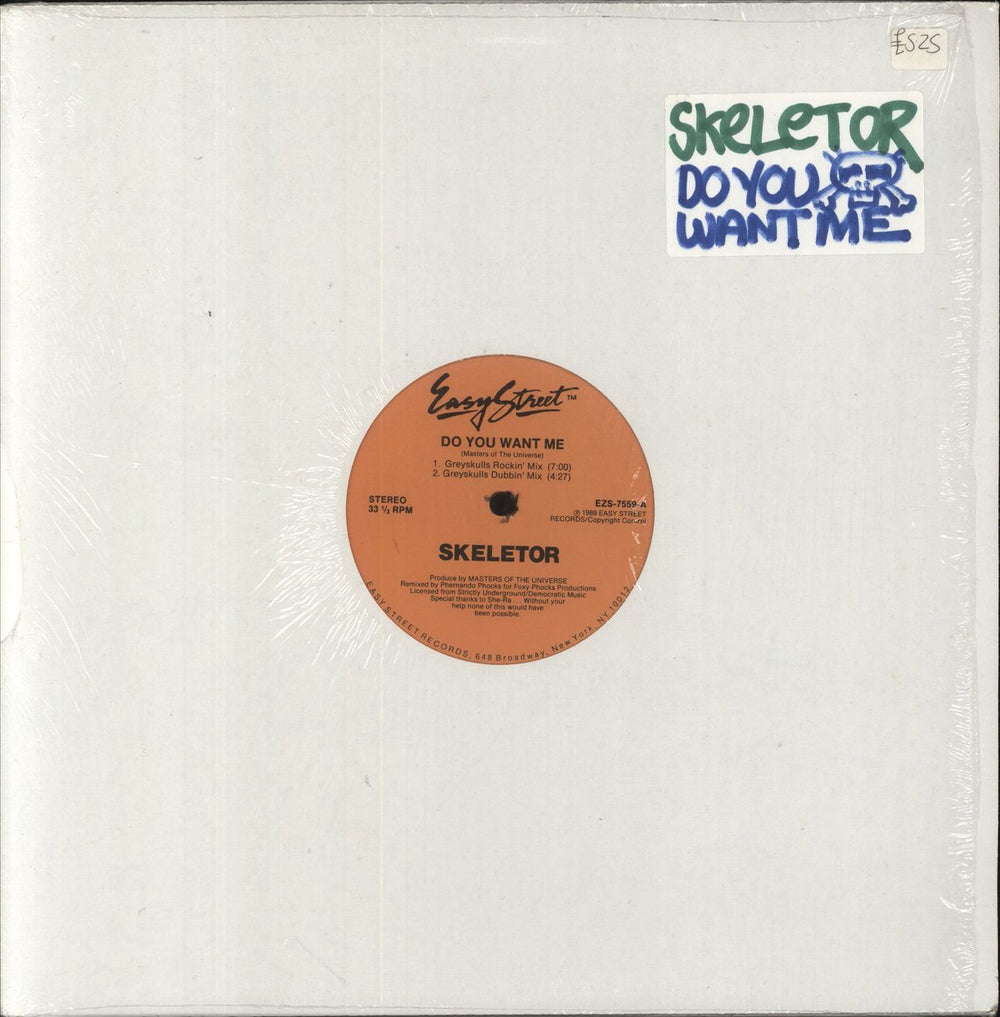 Skeletor Do You Want Me US Promo 12" vinyl single (12 inch record / Maxi-single) EZS-7559