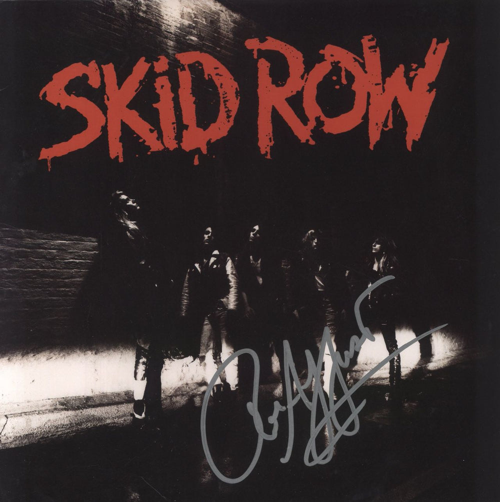 Skid Row (80s) Skid Row - Purple Vinyl - Autographed US vinyl LP album (LP record) RLY81936