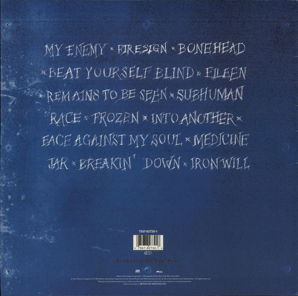 Skid Row (80s) Subhuman Race - EX German vinyl LP album (LP record) 075678273018