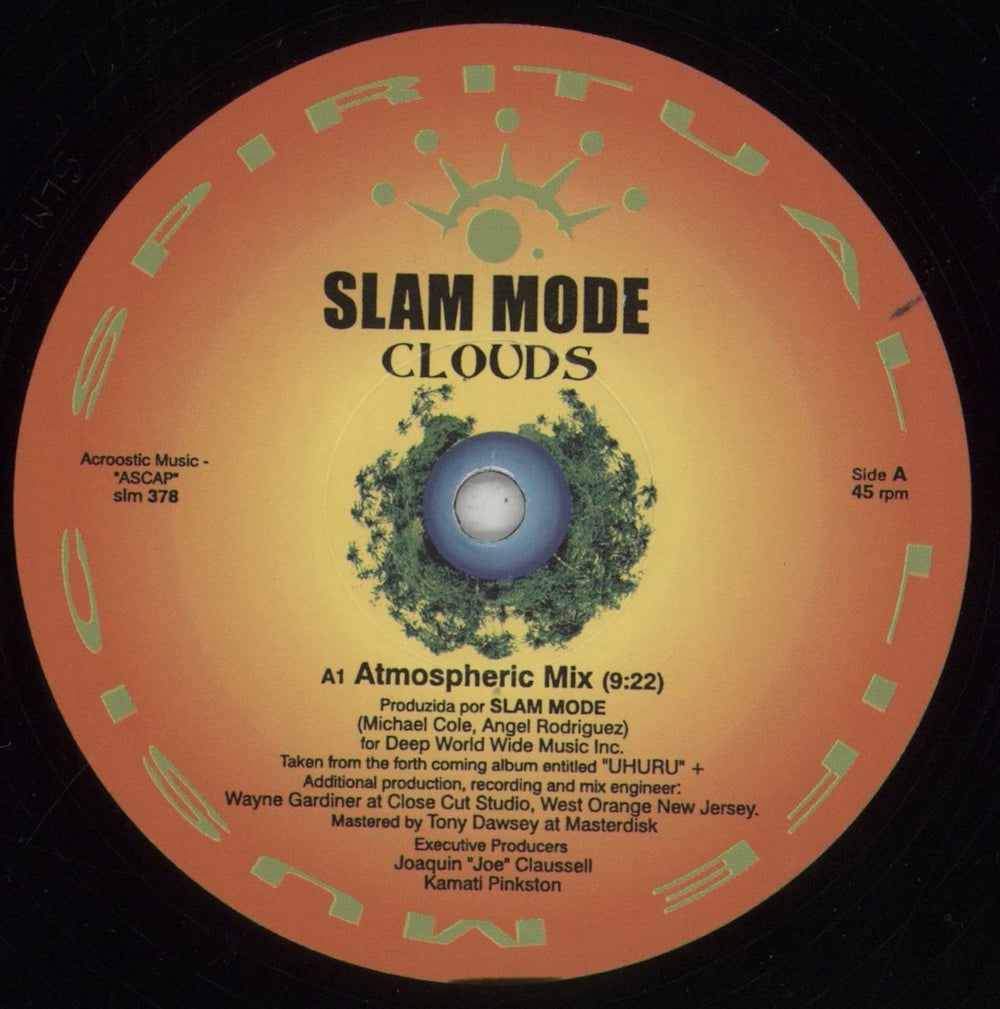 Slam Mode Clouds US 12" vinyl single (12 inch record / Maxi-single) 8R312CL856645