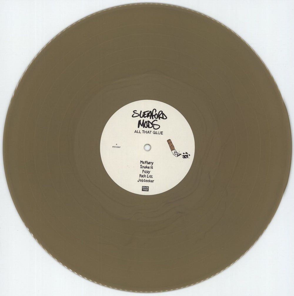 Sleaford Mods All That Glue - Gold vinyl UK 2-LP vinyl record set (Double LP Album) Y2O2LAL872484