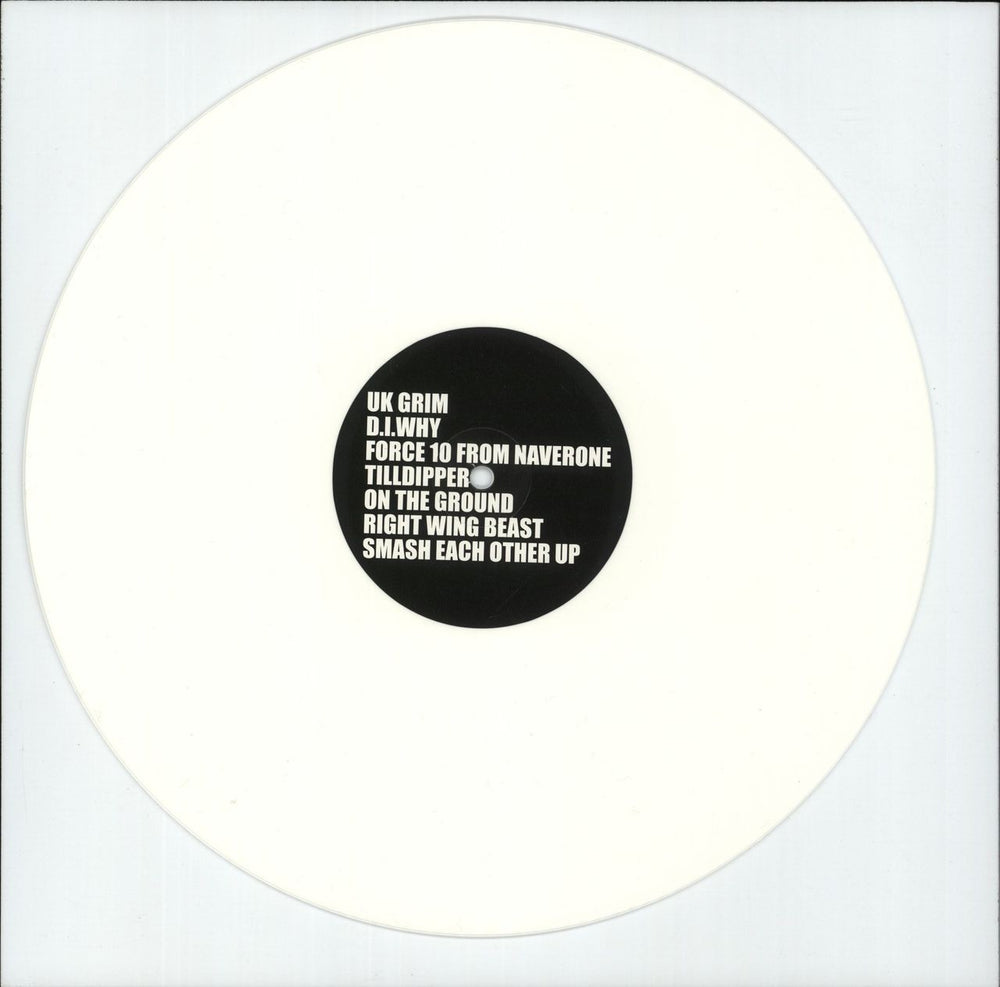 Sleaford Mods UK Grim - White Vinyl - Autographed Print UK vinyl LP album (LP record) Y2OLPUK876591