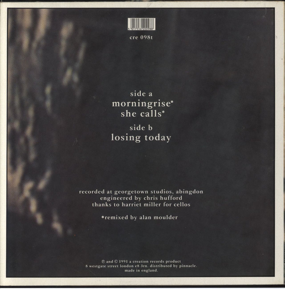 Slowdive Morningrise - VG UK 12" vinyl single (12 inch record / Maxi-single) 5017556200988