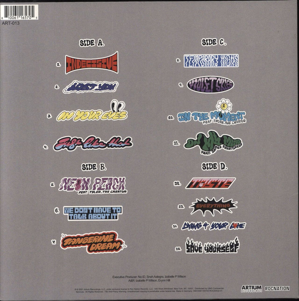 Snoh Aalegra Temporary Highs In The Violet Skies US 2-LP vinyl record set (Double LP Album)