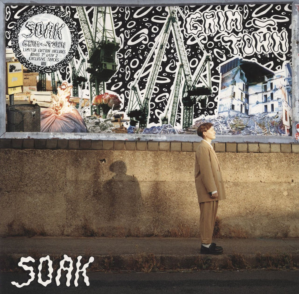SOAK Grim-Town + Bonus 7" UK 2-LP vinyl record set (Double LP Album) RT0039LPX