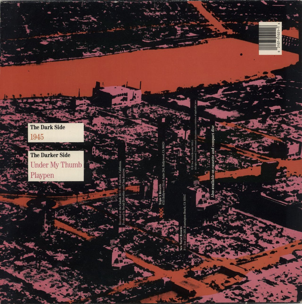 Social Distortion 1945 US vinyl LP album (LP record) 021075102116