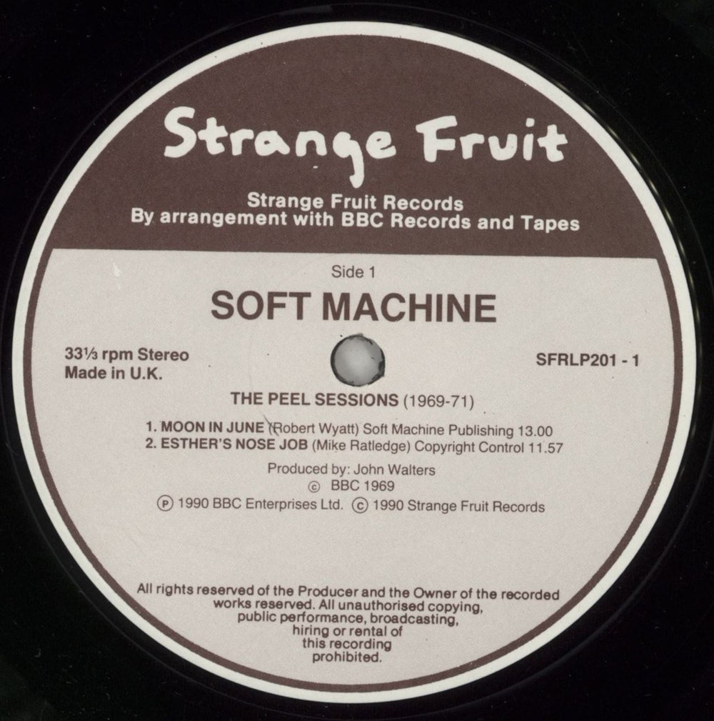 Soft Machine The Peel Sessions UK 2-LP vinyl record set (Double LP Album) SFT2LTH756740