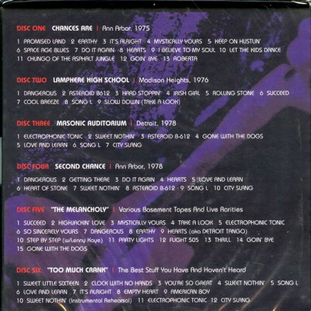 Sonic's Rendezvous Band SRB UK 6-CD album set SO96CSR372345