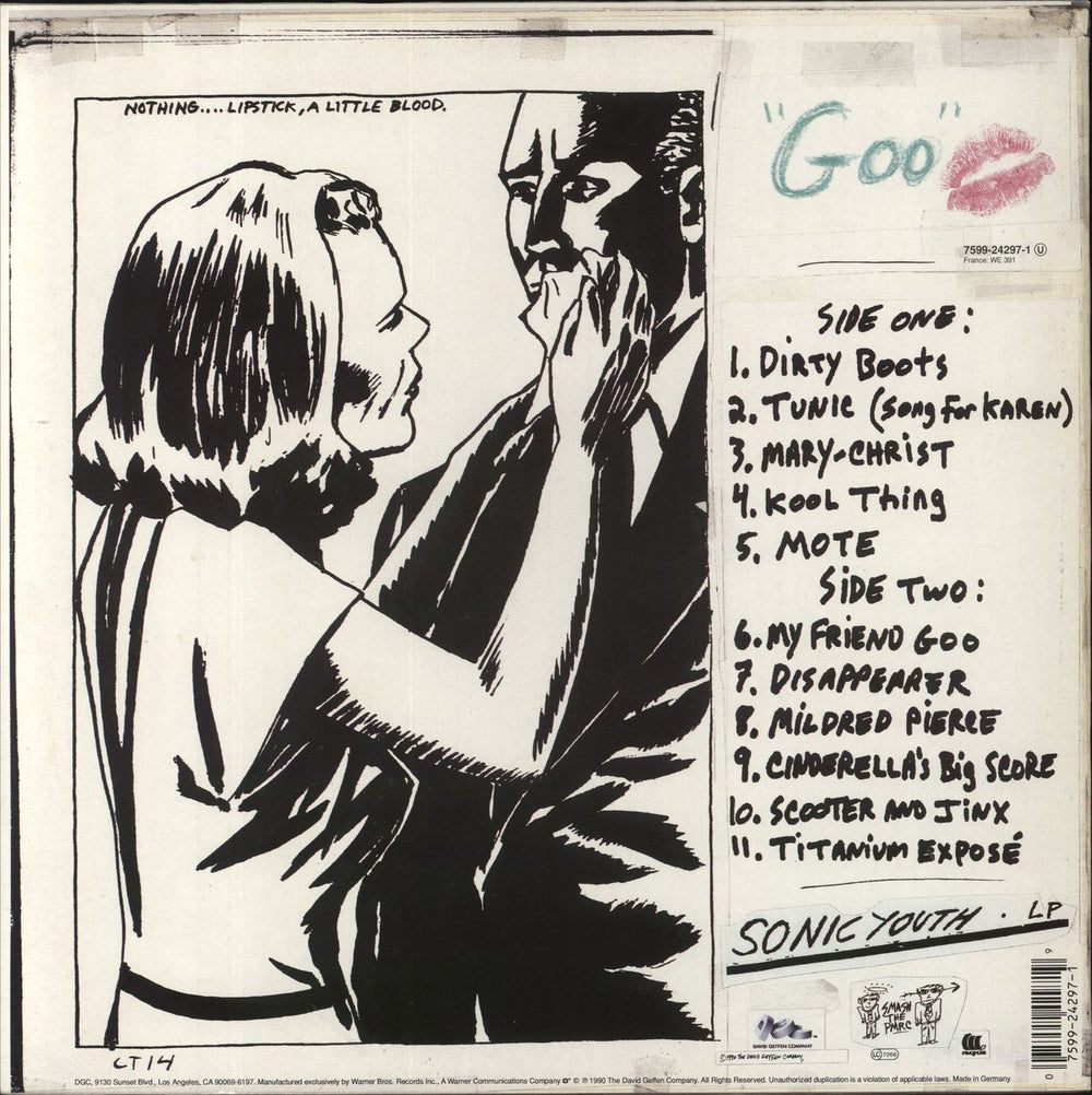 Sonic Youth Goo - 1st - EX German vinyl LP album (LP record) 075992429719