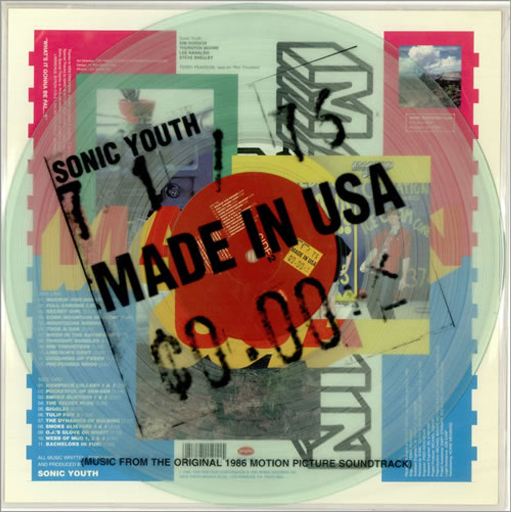 Sonic Youth Made In U.S.A. - Clear Vinyl US vinyl LP album (LP record) R171591