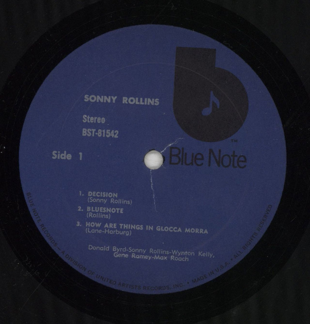 Sonny Rollins Sonny Rollins - 'b' Label US vinyl LP album (LP record) SOZLPSO855771