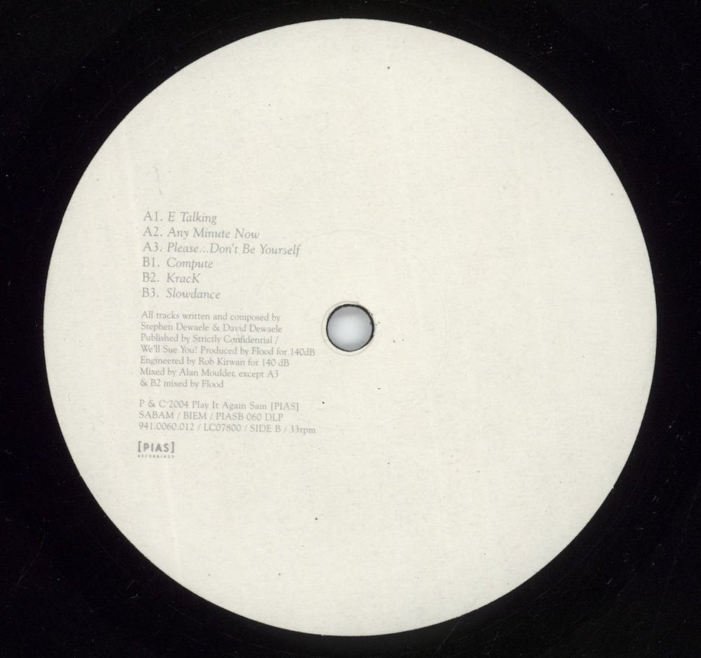 Soulwax Any Minute Now UK 2-LP vinyl record set (Double LP Album) SWX2LAN297713