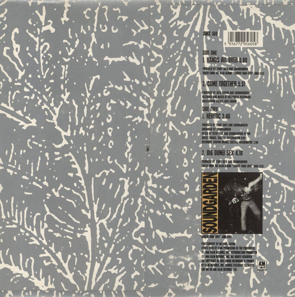 Soundgarden Hands All Over EP UK 10" vinyl single (10 inch record) 5016772056058