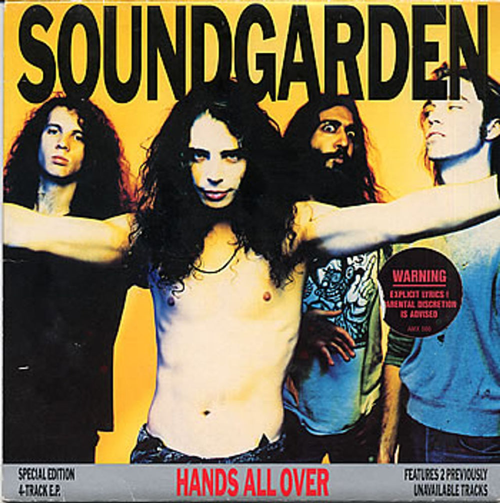 Soundgarden Hands All Over EP UK 10" vinyl single (10 inch record) AMX560
