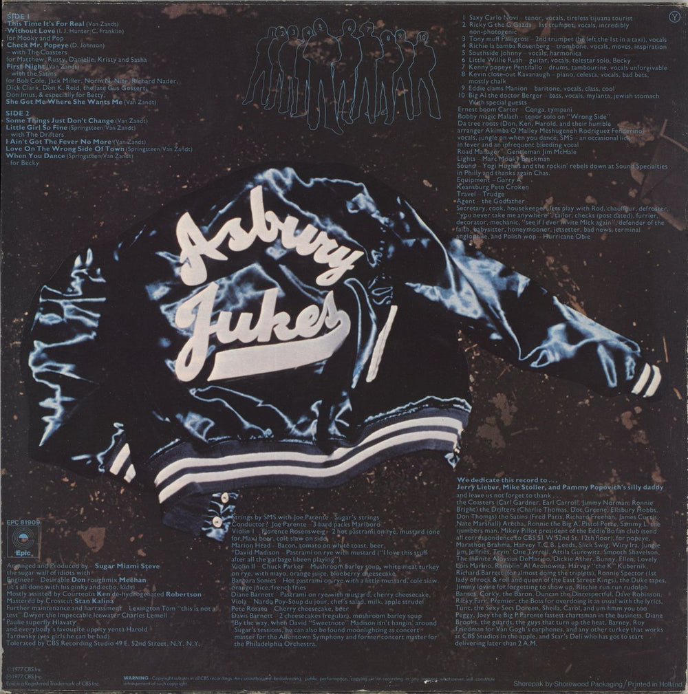 Southside Johnny & The Asbury Jukes This Time It's For Real Dutch vinyl LP album (LP record)