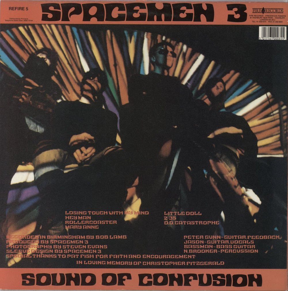 Spacemen 3 Sound Of Confusion - EX UK vinyl LP album (LP record) SP3LPSO836723