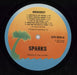 Sparks Indiscreet UK vinyl LP album (LP record) SPALPIN52150