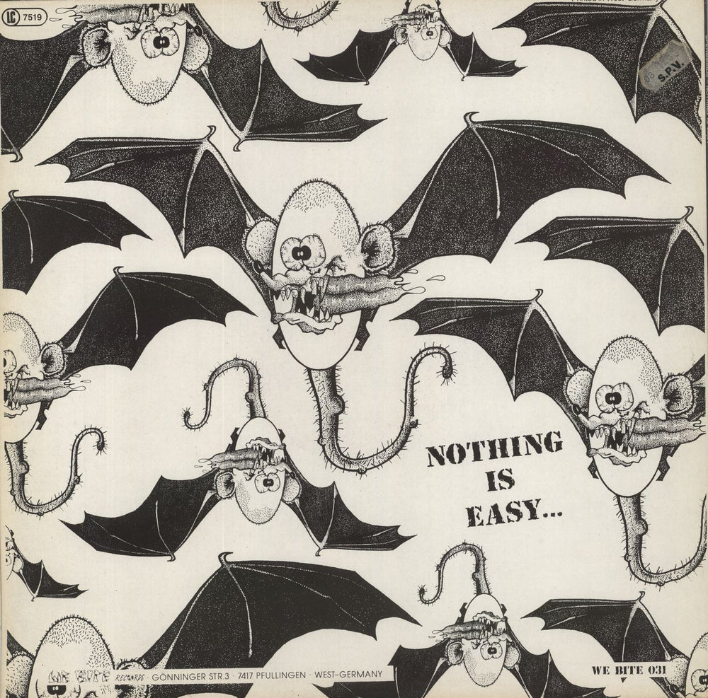 Spermbirds Nothing Is Easy German vinyl LP album (LP record)