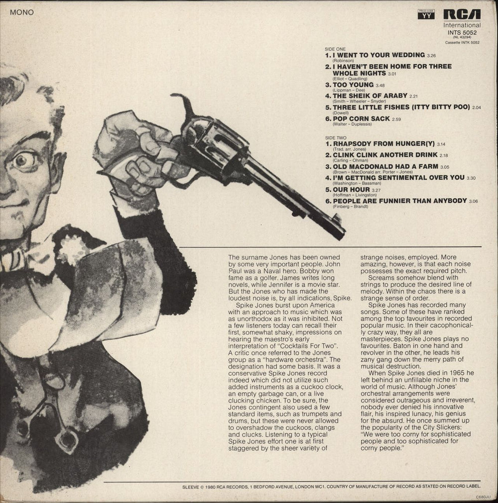 Spike Jones I Went To Your Wedding UK vinyl LP album (LP record)