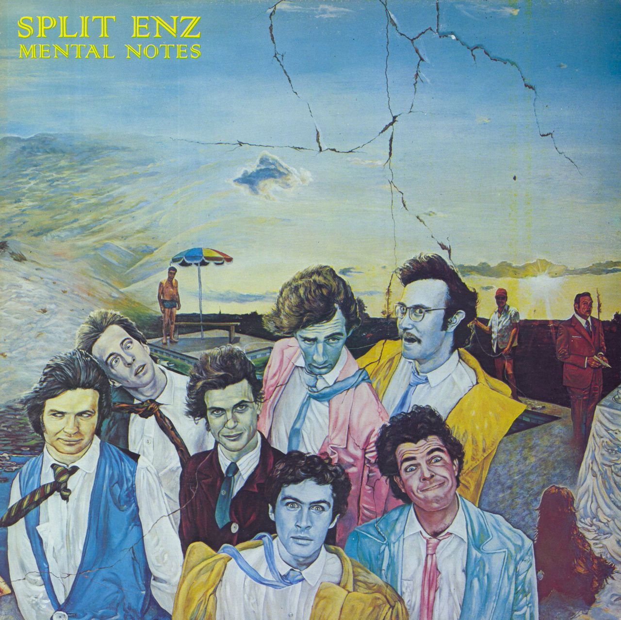 Split Enz Mental Notes Australian vinyl LP album (LP record) L35588
