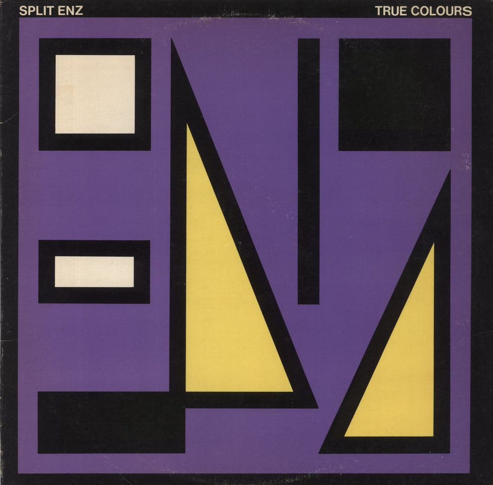 Split Enz True Colours - Purple P/S UK vinyl LP album (LP record) AMLH64822