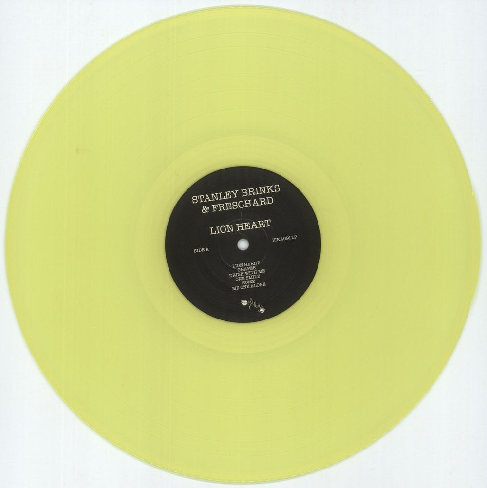 Stanley Brinks Lion Heart - Yellow Vinyl German vinyl LP album (LP record) 62ALPLI878034