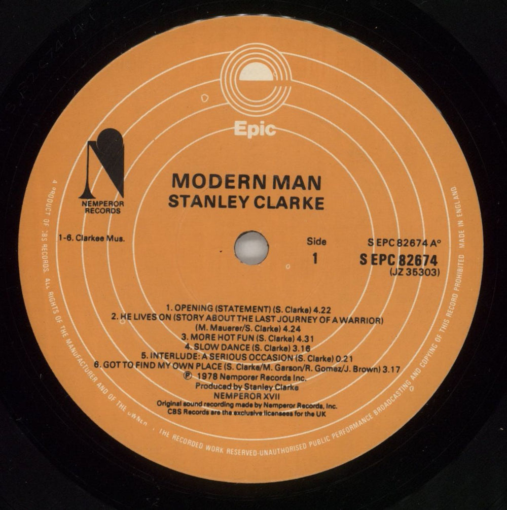 Stanley Clarke Modern Man UK vinyl LP album (LP record) SC8LPMO524790