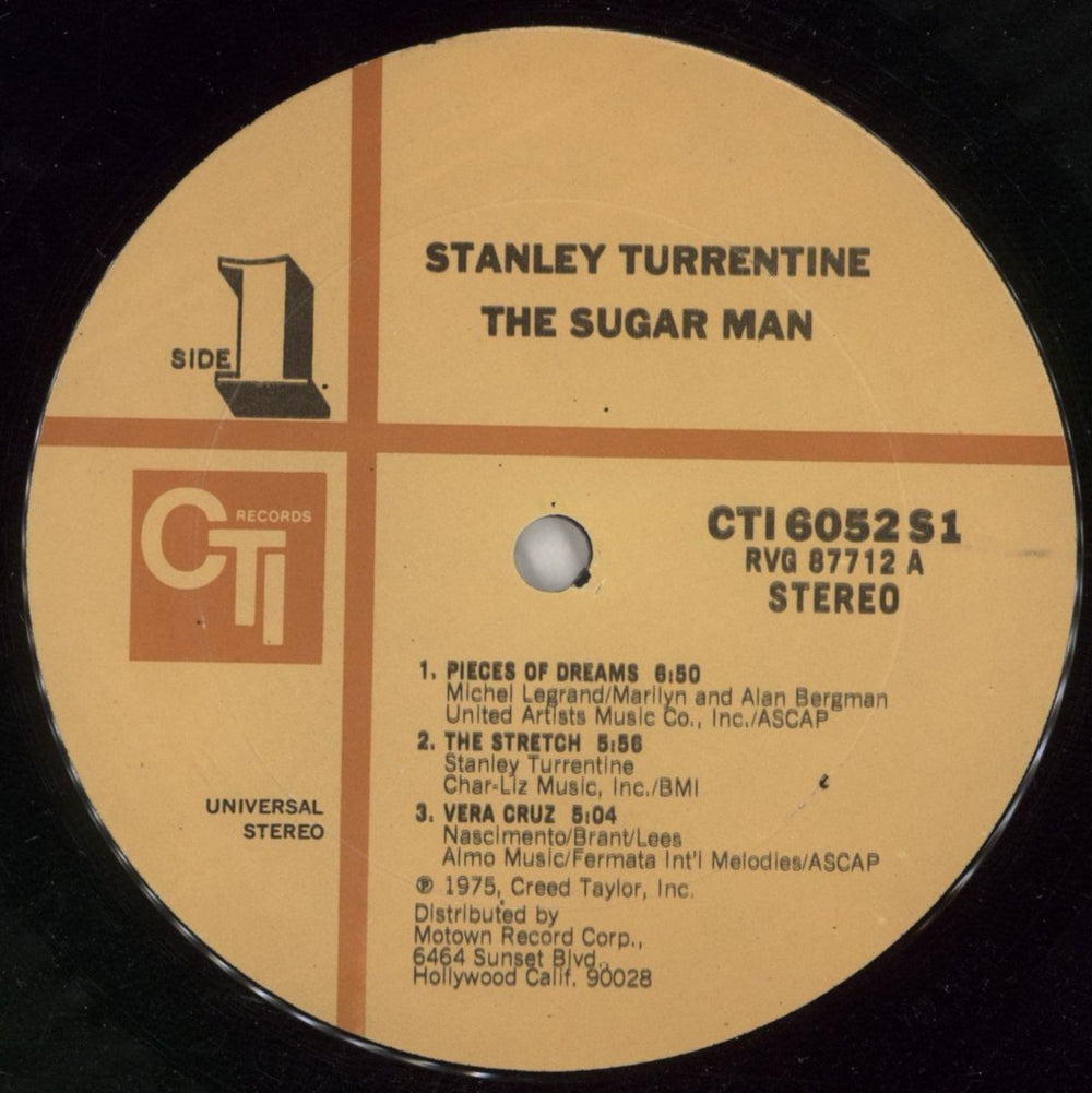 Stanley Turrentine The Sugar Man UK vinyl LP album (LP record) SU6LPTH866958